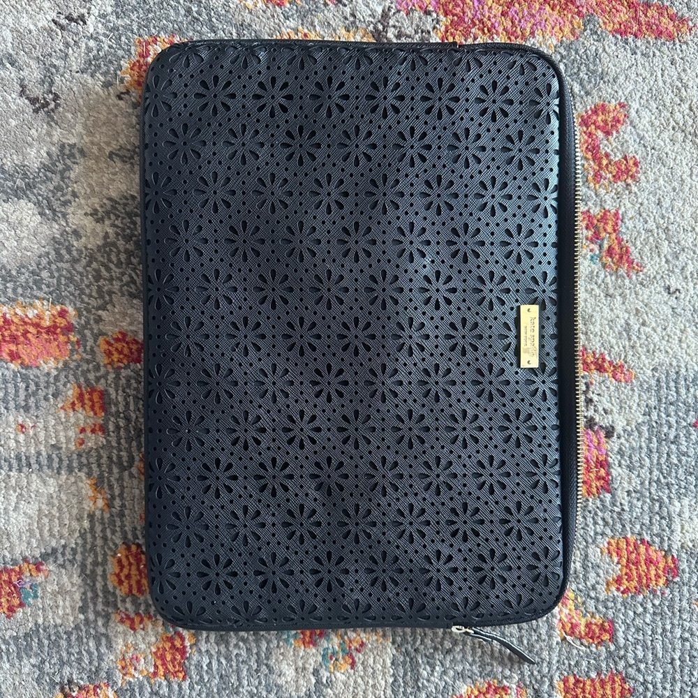 Kate Spade Black Perforated Tablet Sleeve